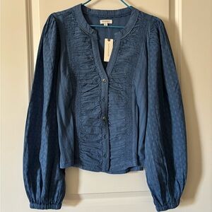 Anthropologie Pilcro Blue Women's Top NWT